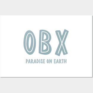 OBX - Paradise on Earth (Blue-Grey) Posters and Art